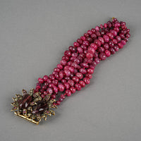 IRADJ MOINI Pink Corundum Tourmaline Multistrand Bracelet