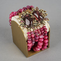 IRADJ MOINI Pink Corundum Tourmaline Multistrand Bracelet