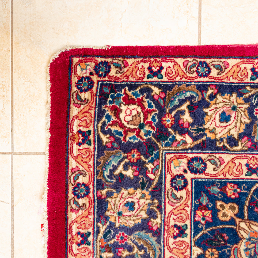 Hand Knotted Wool Kashan Style Rug      116"x77"