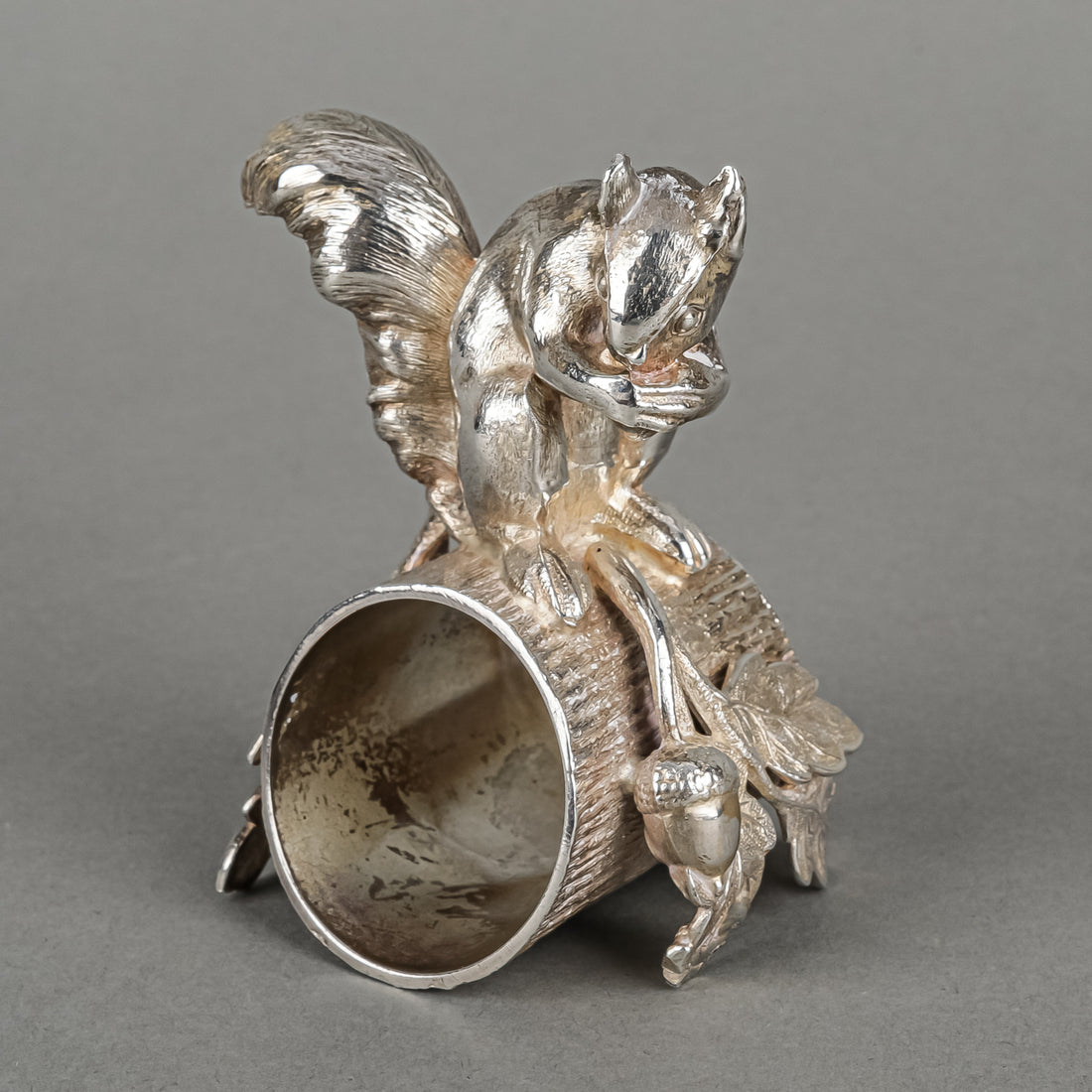 Silverplate Figural Napkin Ring - Squirrel
