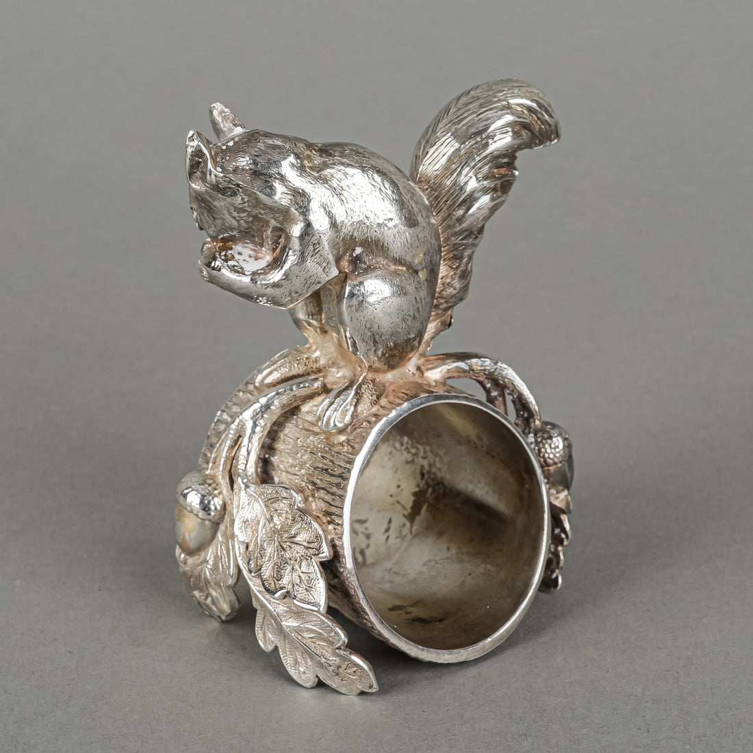 Silverplate Figural Napkin Ring - Squirrel