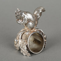 Silverplate Figural Napkin Ring - Squirrel