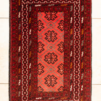 Hand Knotted Wool Mat 41"x22"