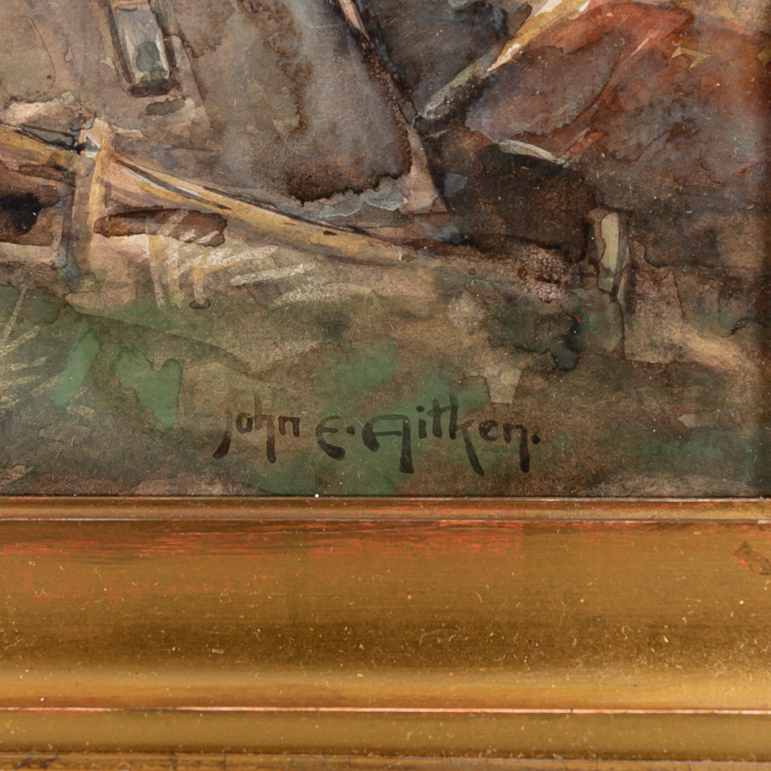 John Ernest Aitken (British 1881-1957) "The Lighthouse. Yourdon."