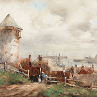 John Ernest Aitken (British 1881-1957) "The Lighthouse. Yourdon."