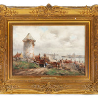 John Ernest Aitken (British 1881-1957) "The Lighthouse. Yourdon."