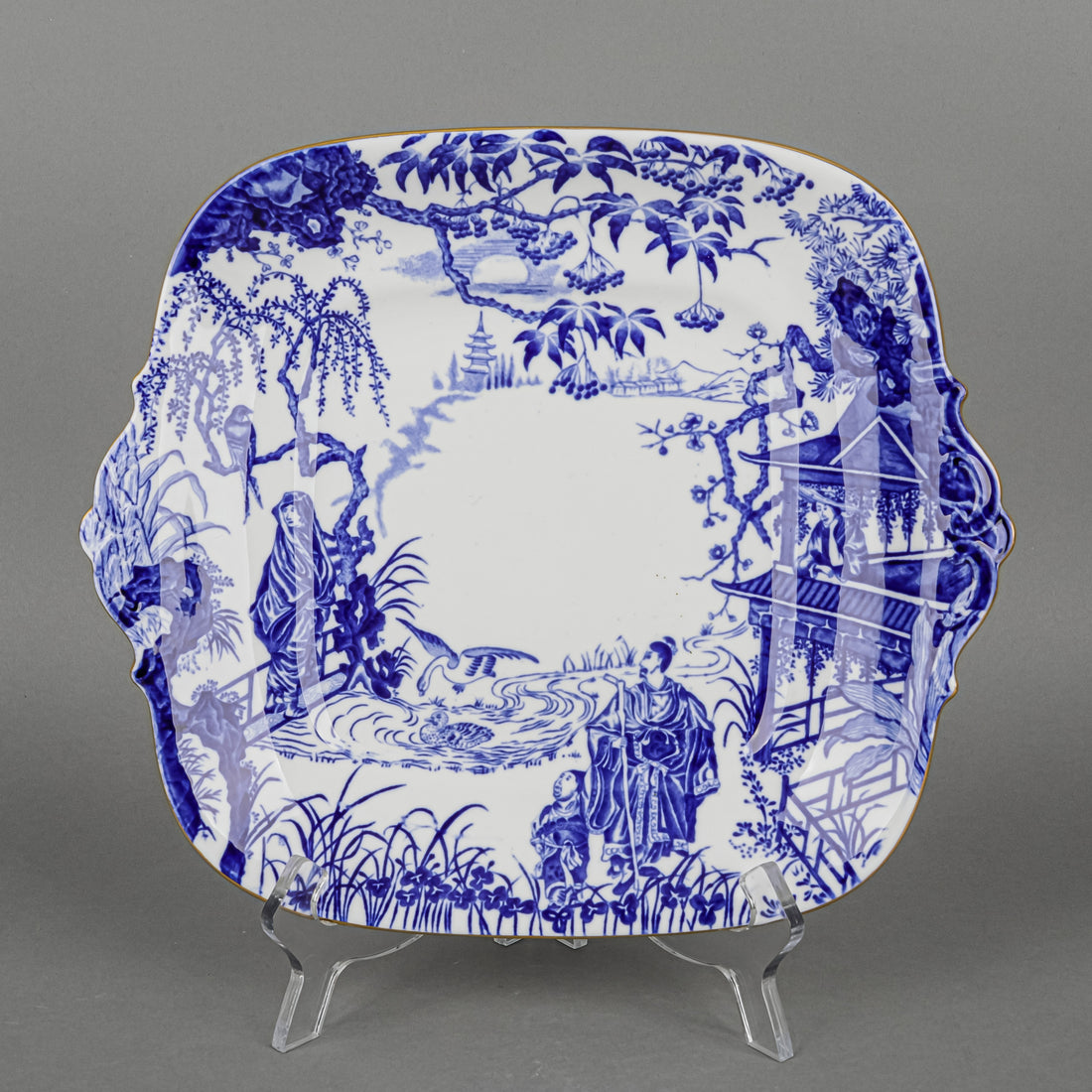 ROYAL CROWN DERBY Mikado Cake Plate