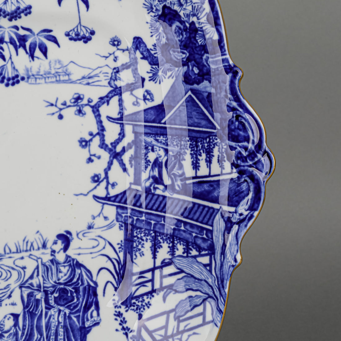 ROYAL CROWN DERBY Mikado Cake Plate