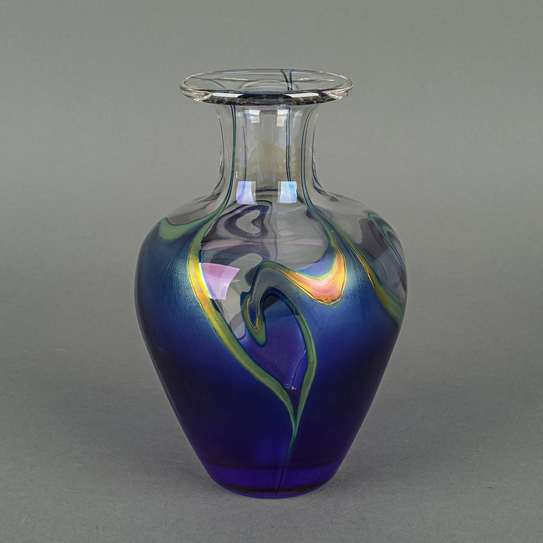 ROBERT HELD ART GLASS Iridescent Vase