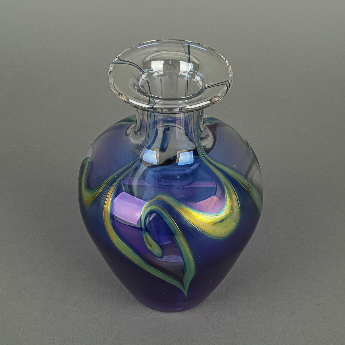 ROBERT HELD ART GLASS Iridescent Vase