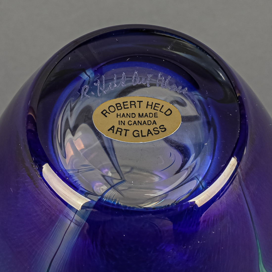 ROBERT HELD ART GLASS Iridescent Vase