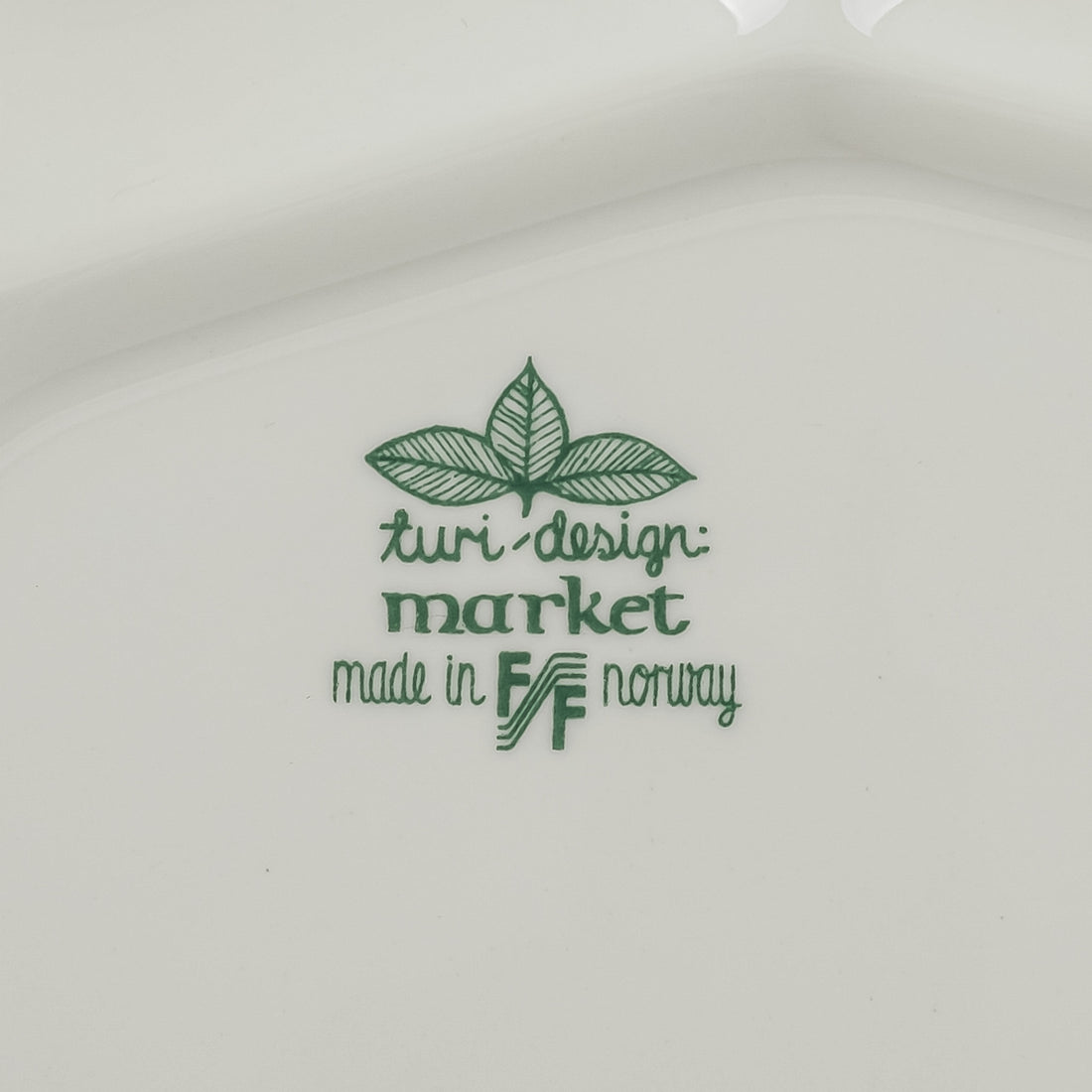 FIGGJO NORWAY Market Sectioned Luncheon Plates Set Of 4