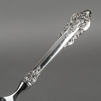 WALLACE Grande Baroque Sterling Handle And Stainless Steel Pierced Spoon