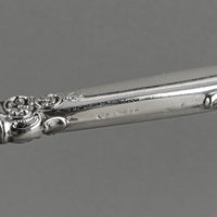 WALLACE Grande Baroque Sterling Handle And Stainless Steel Pierced Spoon