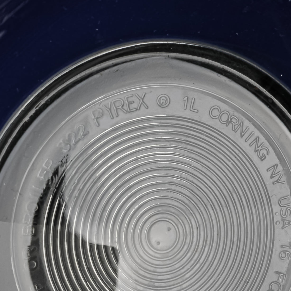 PYREX Blue Glass Nesting Mixing Bowls Set Of 3