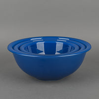 PYREX Blue Glass Nesting Mixing Bowls Set Of 3