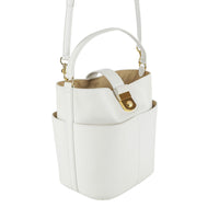 VERONICA BEARD Debut Shoulder Bag - White Leather