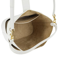 VERONICA BEARD Debut Shoulder Bag - White Leather