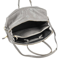 BALENCIAGA  Blanket Square Bag - Grey Leather