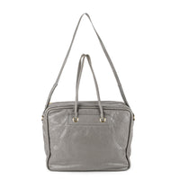 BALENCIAGA  Blanket Square Bag - Grey Leather