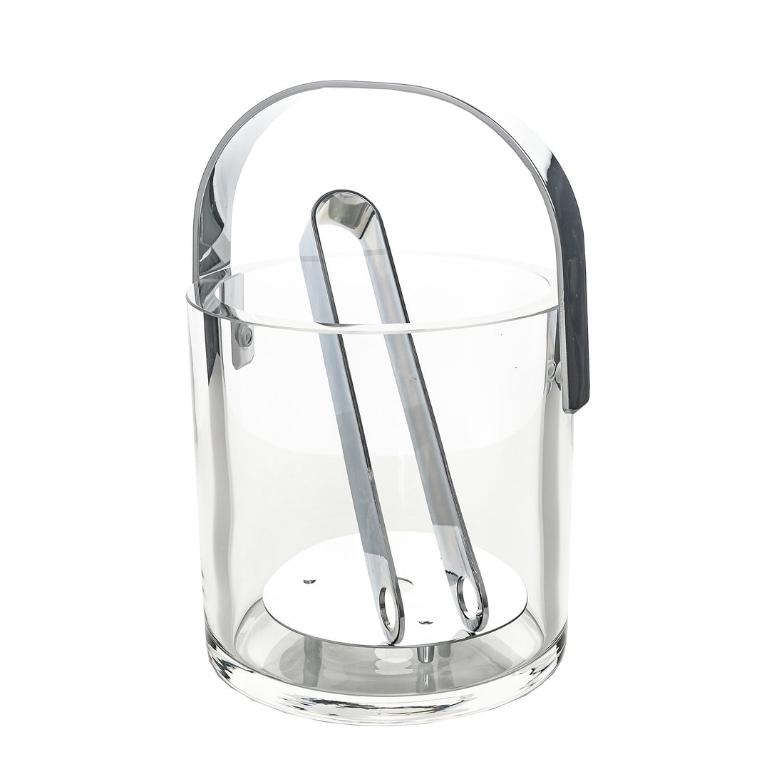 ORREFORS Sven Ice Bucket w/Handle Incl Tongs & Insert