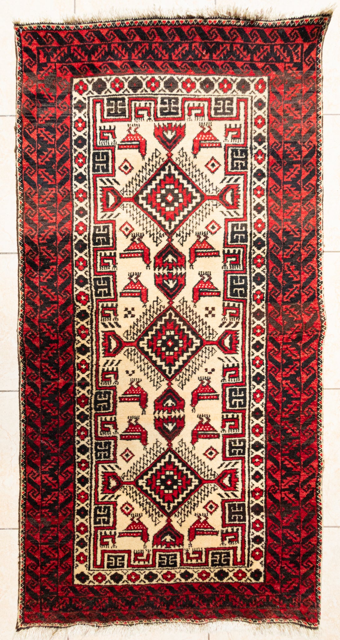 Hand Knotted Wool Persian Style Rug