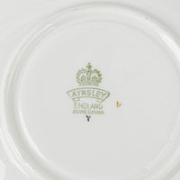 AYNSLEY Cup & Saucer 804 JA Bailey Cabbage Rose - Gold