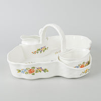 AYNSLEY Cottage Garden Berry Server 3 Pieces