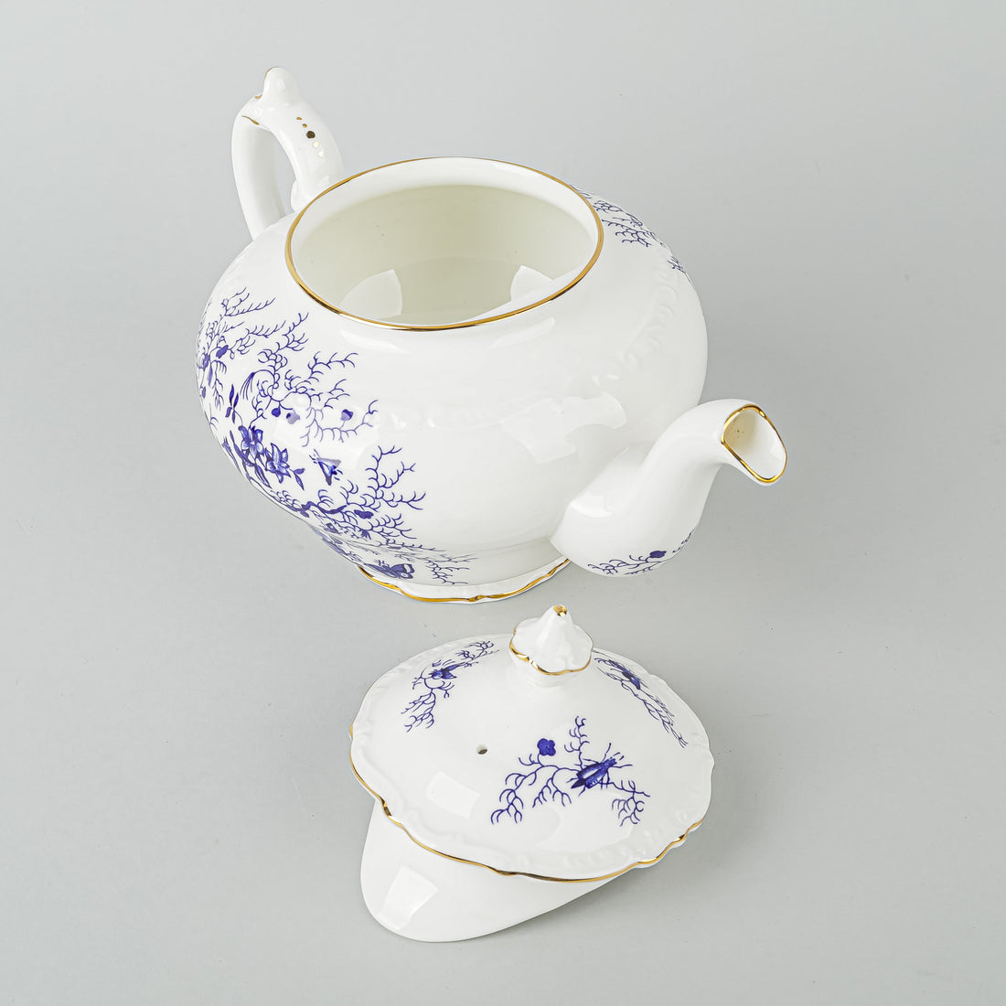 COALPORT Cairo Blue Teapot With Lid