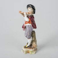 MEISSEN Figurine Male Flute Player