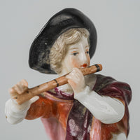 MEISSEN Figurine Male Flute Player