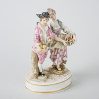 MEISSEN Figurine Allegory of Spring Series - Couple With Flowers