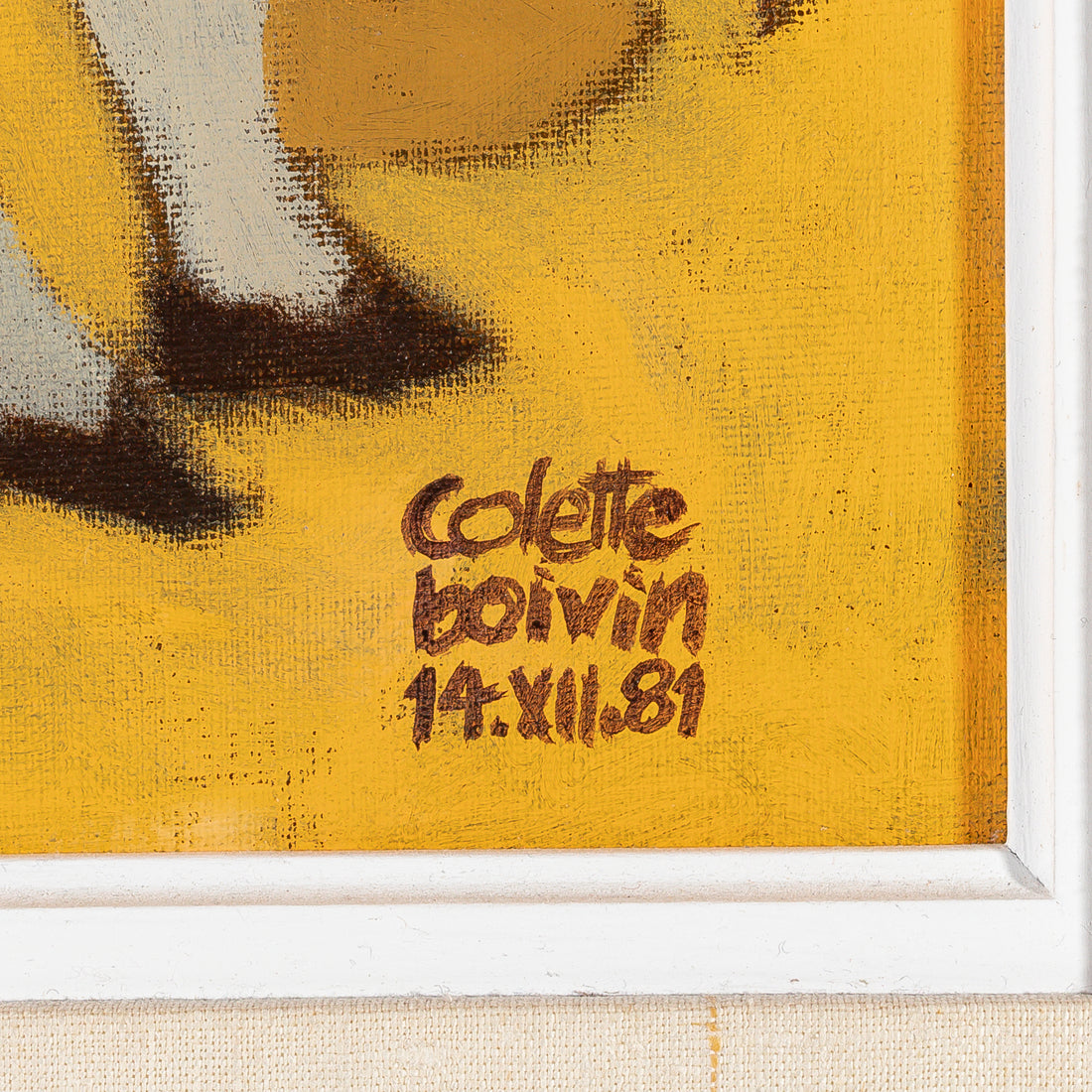 Colette Boivan (Canadian PQ 1956)"Confidence" Oil on Canvas Board