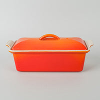 LE CREUSET Enamel Cast Iron Covered Pate Terrine 24cm Orange