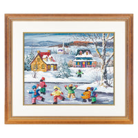 Michel Dion (Canadian 1949) Untitled - Winter Fun