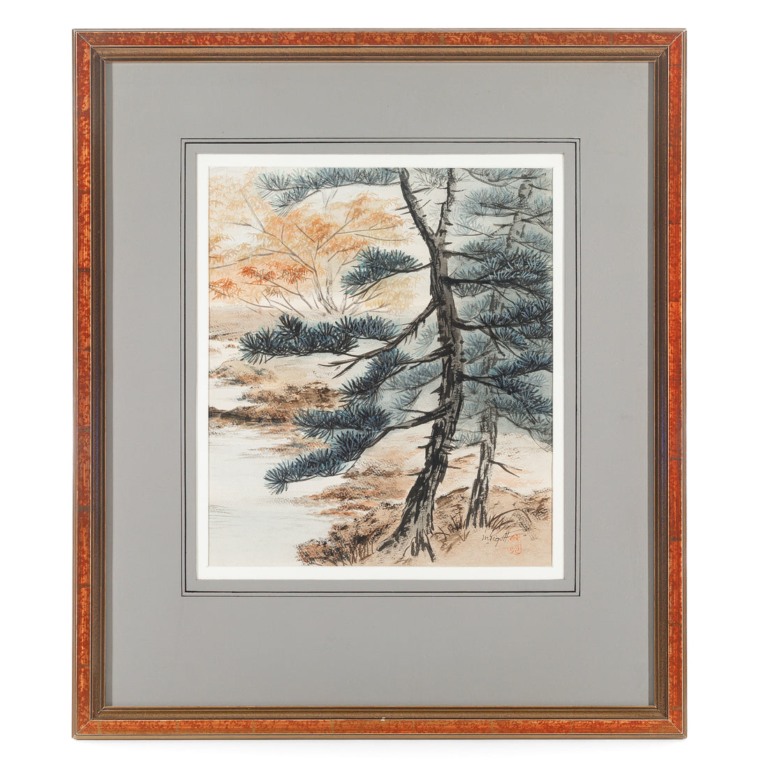 Marjorie Pigott (Canadian 1904-1990) Evergreen Tree - Watercolour on paper