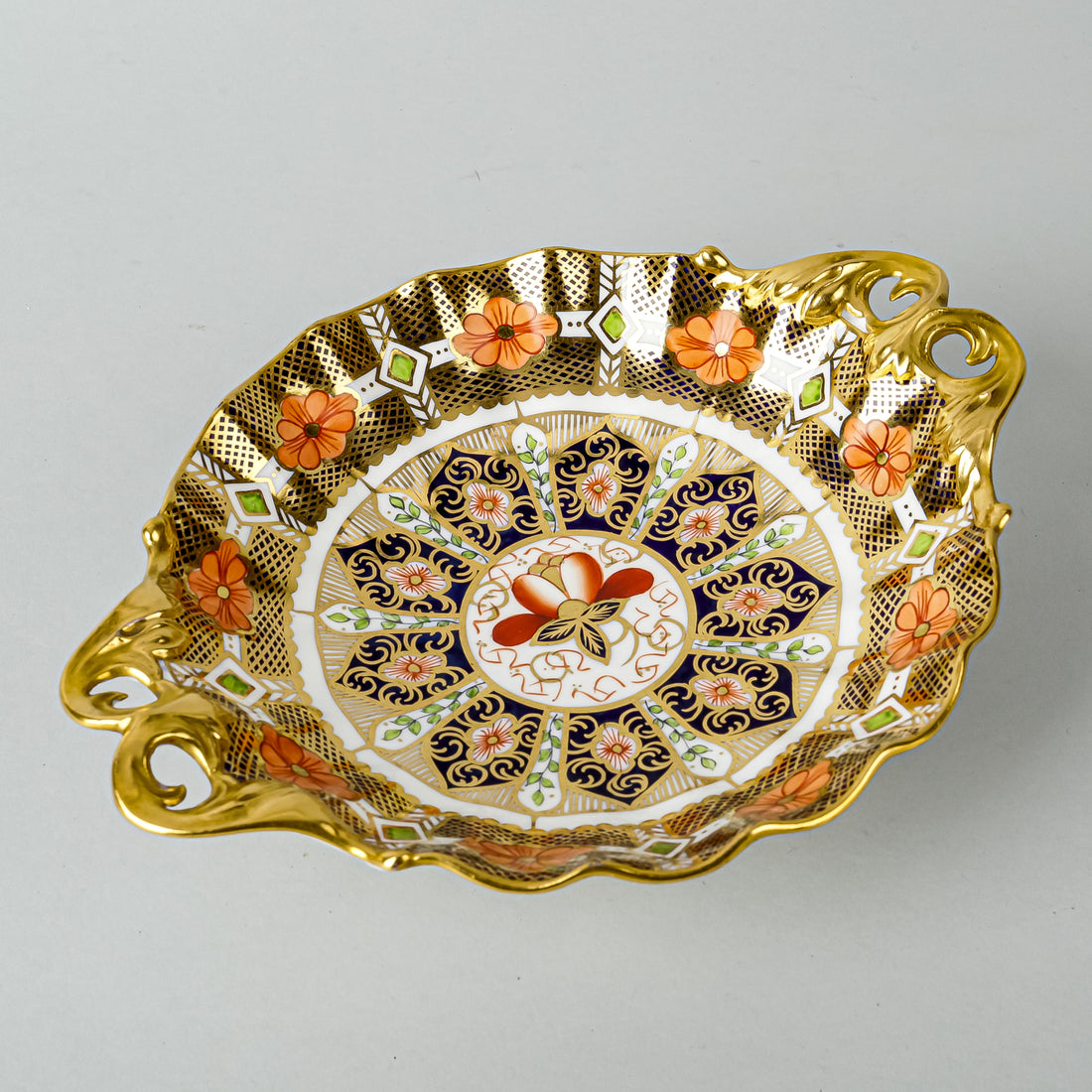 ROYAL CROWN DERBY Imari A730 Gold Duchess Tray/Footed Dish