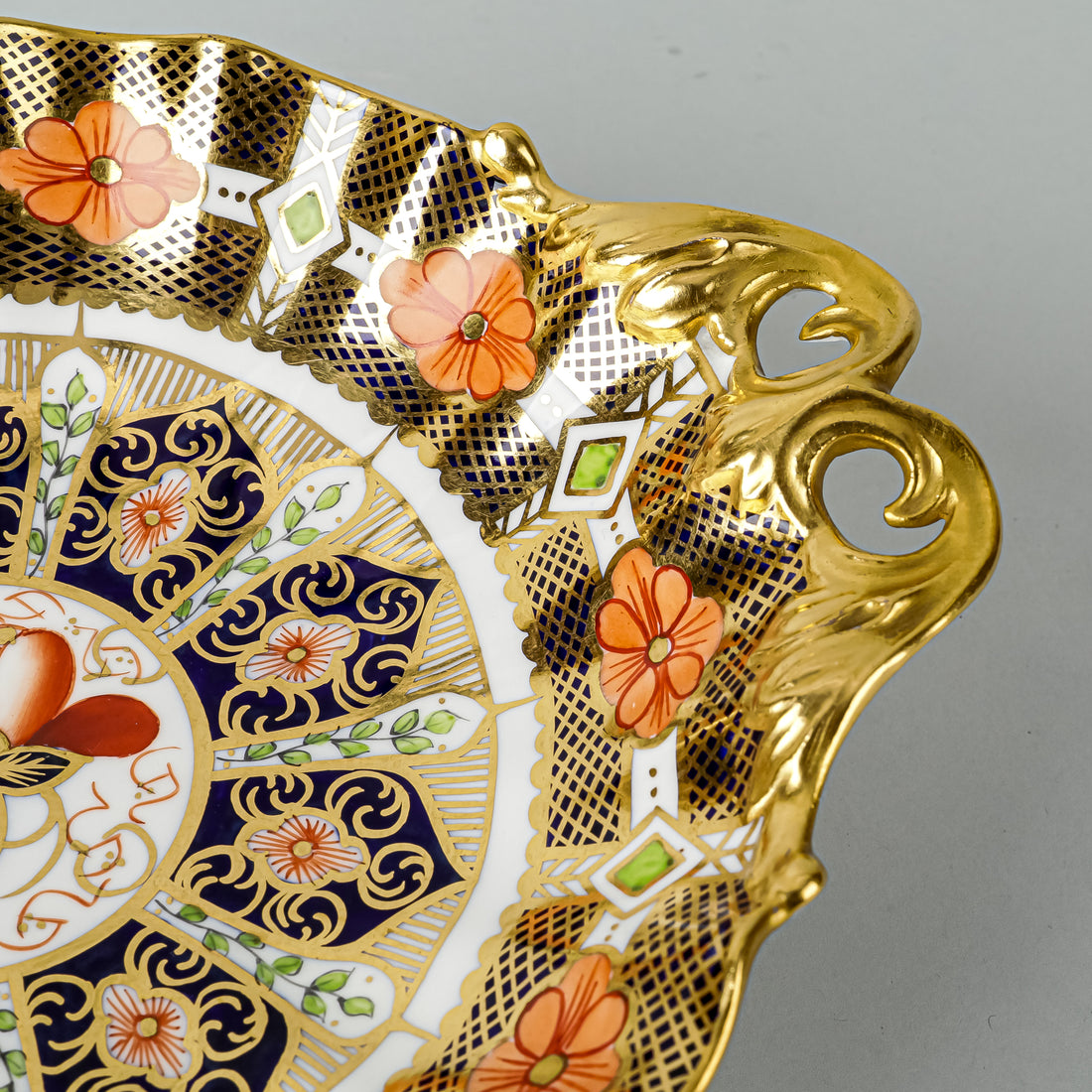 ROYAL CROWN DERBY Imari A730 Gold Duchess Tray/Footed Dish