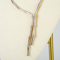 LINKS OF LONDON Sterling Silver Bamboo Lariat Necklace