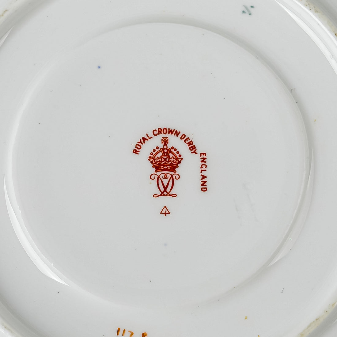 ROYAL CROWN DERBY Old Imari 1128 Cup & Saucer - Low Flat Cup