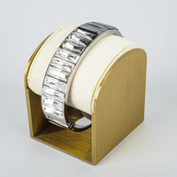 SWAROVSKI  Silver-Tone Gray Ombre Bangle