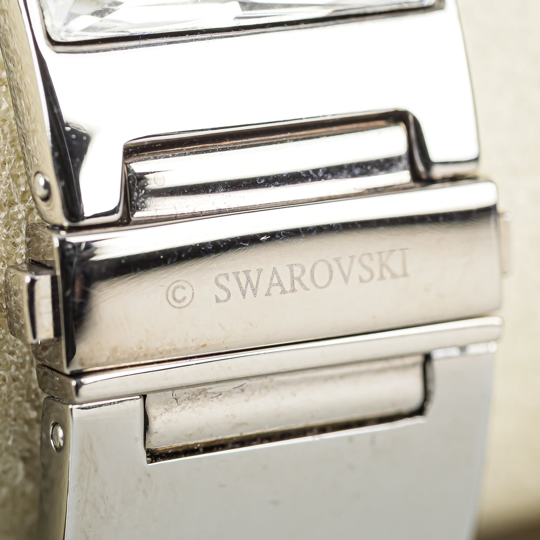 SWAROVSKI  Silver-Tone Gray Ombre Bangle