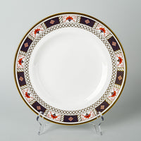ROYAL CROWN DERBY Derby Border A1253 Dinner Plates Set of 4