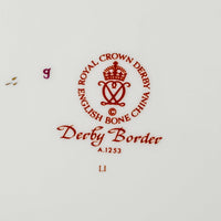 ROYAL CROWN DERBY Derby Border A1253 Dinner Plates Set of 4