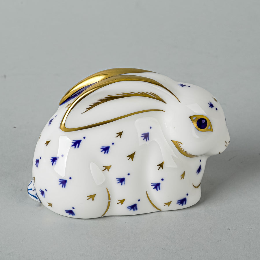 ROYAL CROWN DERBY Paperweight Baby Rabbit - Around The Block