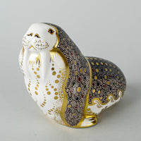 ROYAL CROWN DERBY Paperweight Russian Walrus H4.25"
