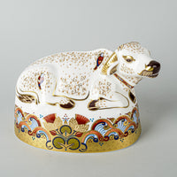 ROYAL CROWN DERBY Paperweight Water Buffalo