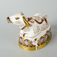 ROYAL CROWN DERBY Paperweight Water Buffalo