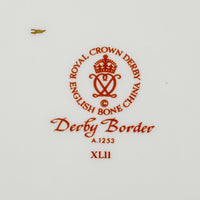 ROYAL CROWN DERBY Derby Border A1253 Salad/Dessert Plates Set of 4