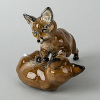 ROSENTHAL Figurine Two Young Foxes Playing 1706